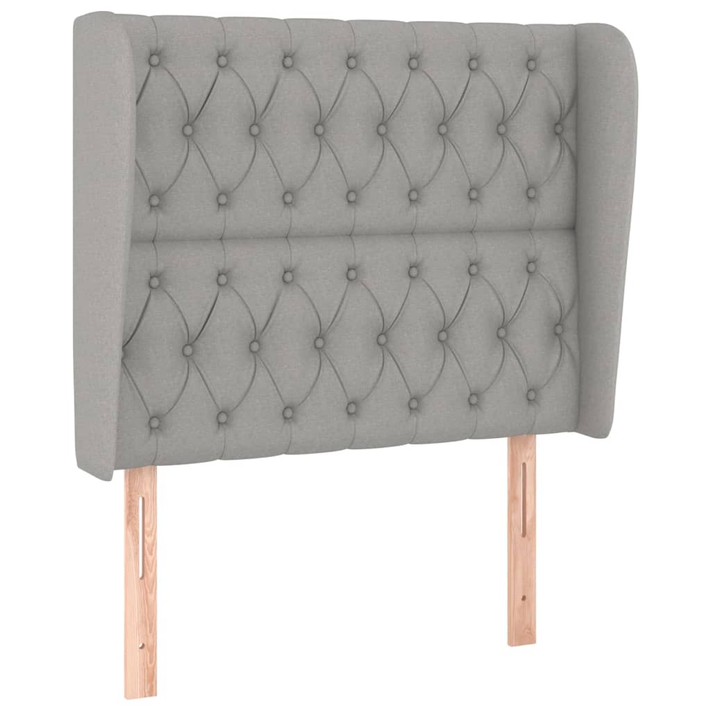 Giroletto a Molle con Materasso Grigio Chiaro 90x200 cm Tessuto | homemem39