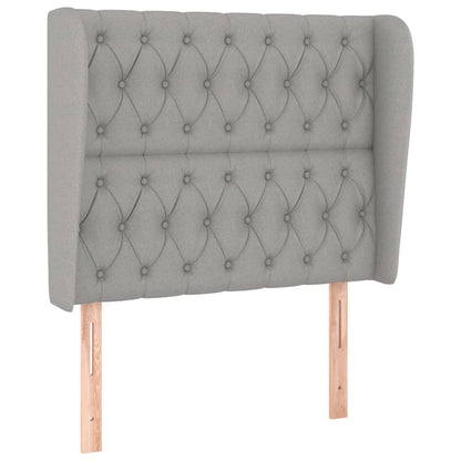 Giroletto a Molle con Materasso Grigio Chiaro 90x200 cm Tessuto | homemem39