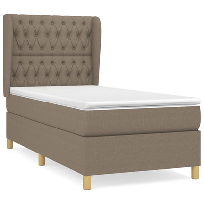 Giroletto a Molle con Materasso Tortora 100x200 cm in Tessuto | homemem39