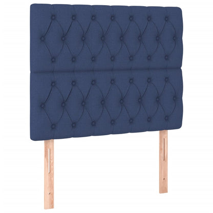 Giroletto a Molle con Materasso Blu 100x200 cm in Tessuto | homemem39