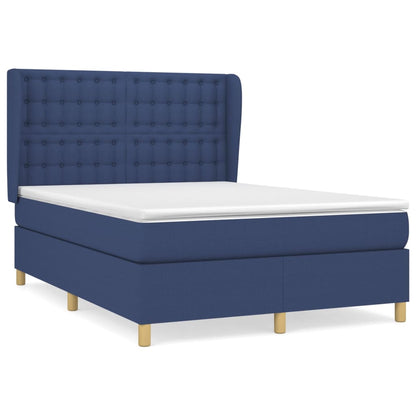 Giroletto a Molle con Materasso Blu 140x200 cm in Tessuto | homemem39