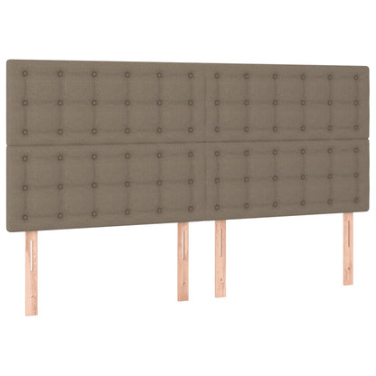 Giroletto a Molle con Materasso Tortora 160x200 cm in Tessuto | homemem39