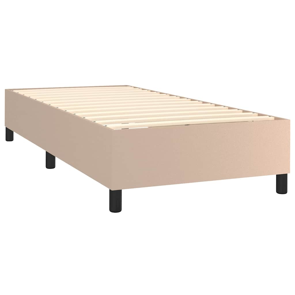 Giroletto a Molle con Materasso Cappuccino 90x190 cm Similpelle