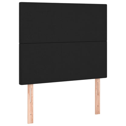 Giroletto a Molle con Materasso Nero 100x200 cm in Similpelle | homemem39