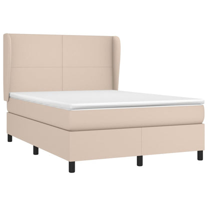 Giroletto a Molle con Materasso Cappuccino 140x190cm Similpelle | homemem39