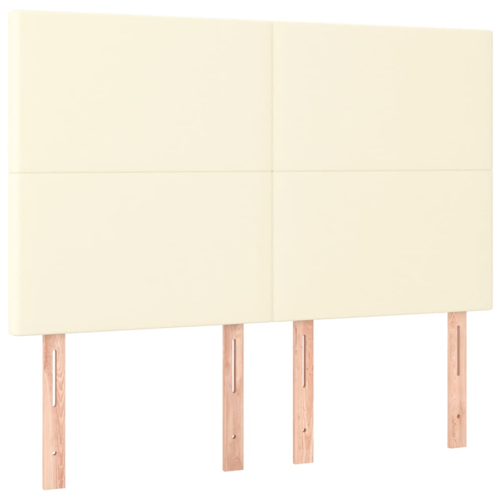 Giroletto a Molle con Materasso Crema 140x200 cm in Similpelle | homemem39