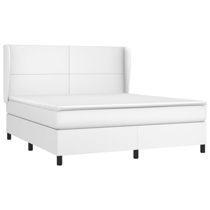 Giroletto a Molle con Materasso Bianco 180x200 cm in Similpelle | homemem39