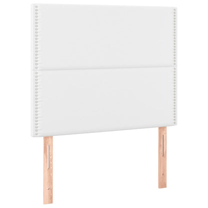 Giroletto a Molle con Materasso Bianco 100x200 cm in Similpelle | homemem39