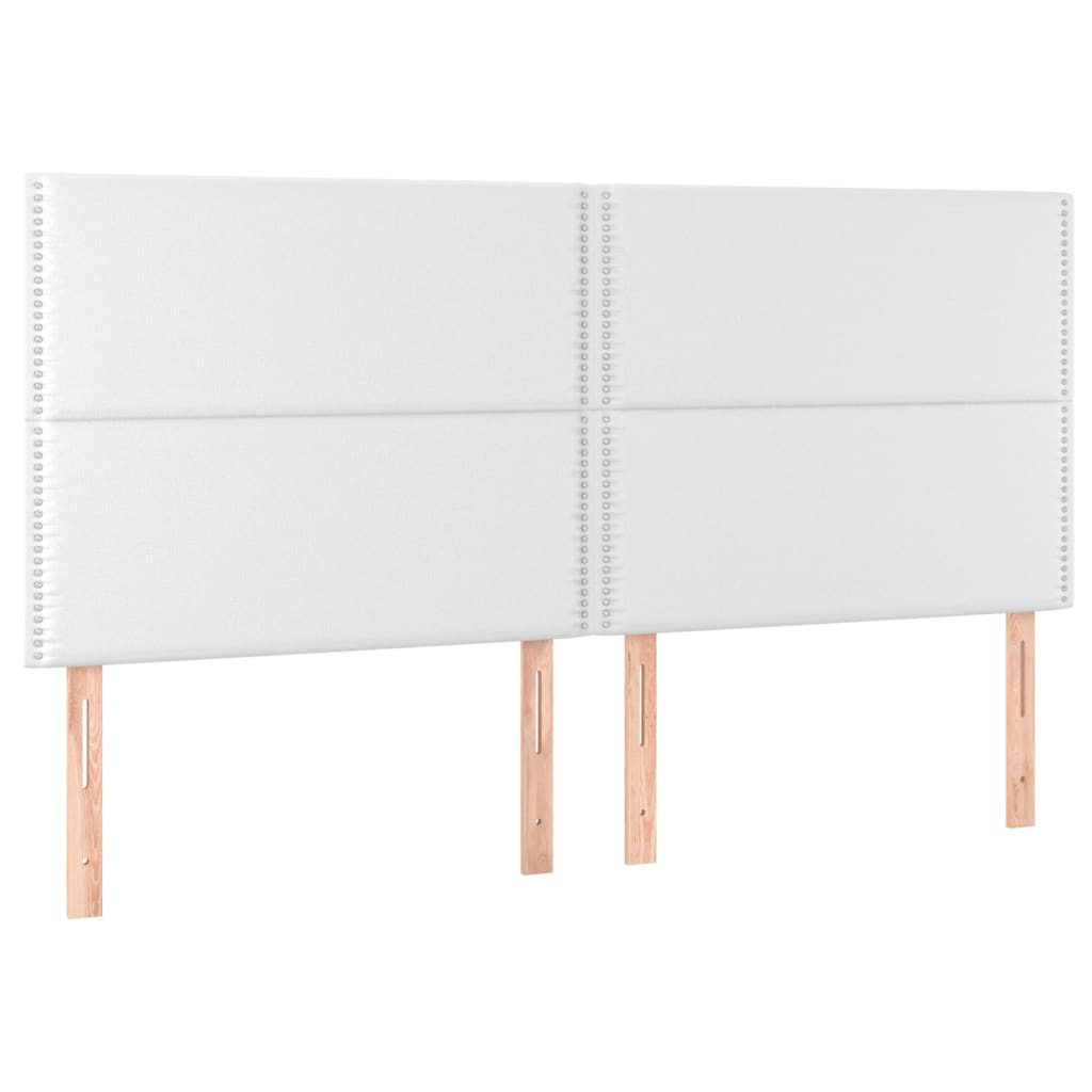Giroletto a Molle con Materasso Bianco 200x200cm in Similpelle | homemem39