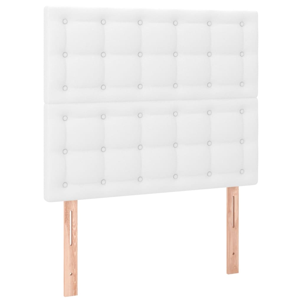 Giroletto a Molle con Materasso Bianco 90x190 cm in Similpelle | homemem39