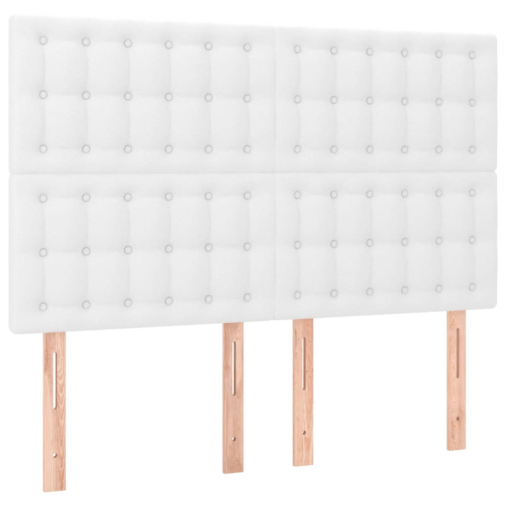 Giroletto a Molle con Materasso Bianco 140x190 cm in Similpelle | homemem39