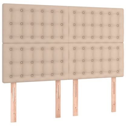 Giroletto a Molle con Materasso Cappuccino 140x190cm Similpelle | homemem39