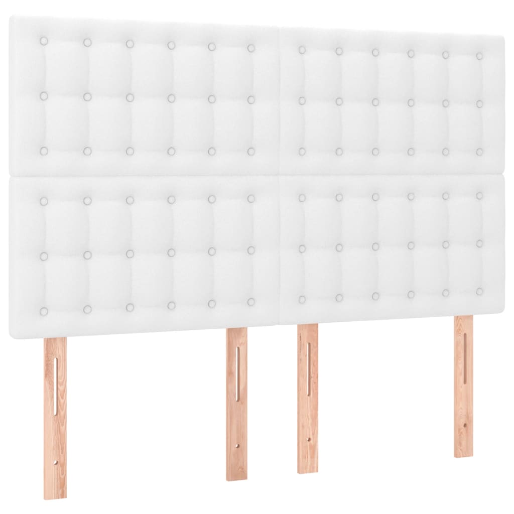 Giroletto a Molle con Materasso Bianco 140x200 cm in Similpelle | homemem39
