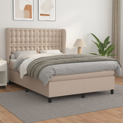 Giroletto a Molle con Materasso Cappuccino 140x200cm Similpelle | homemem39