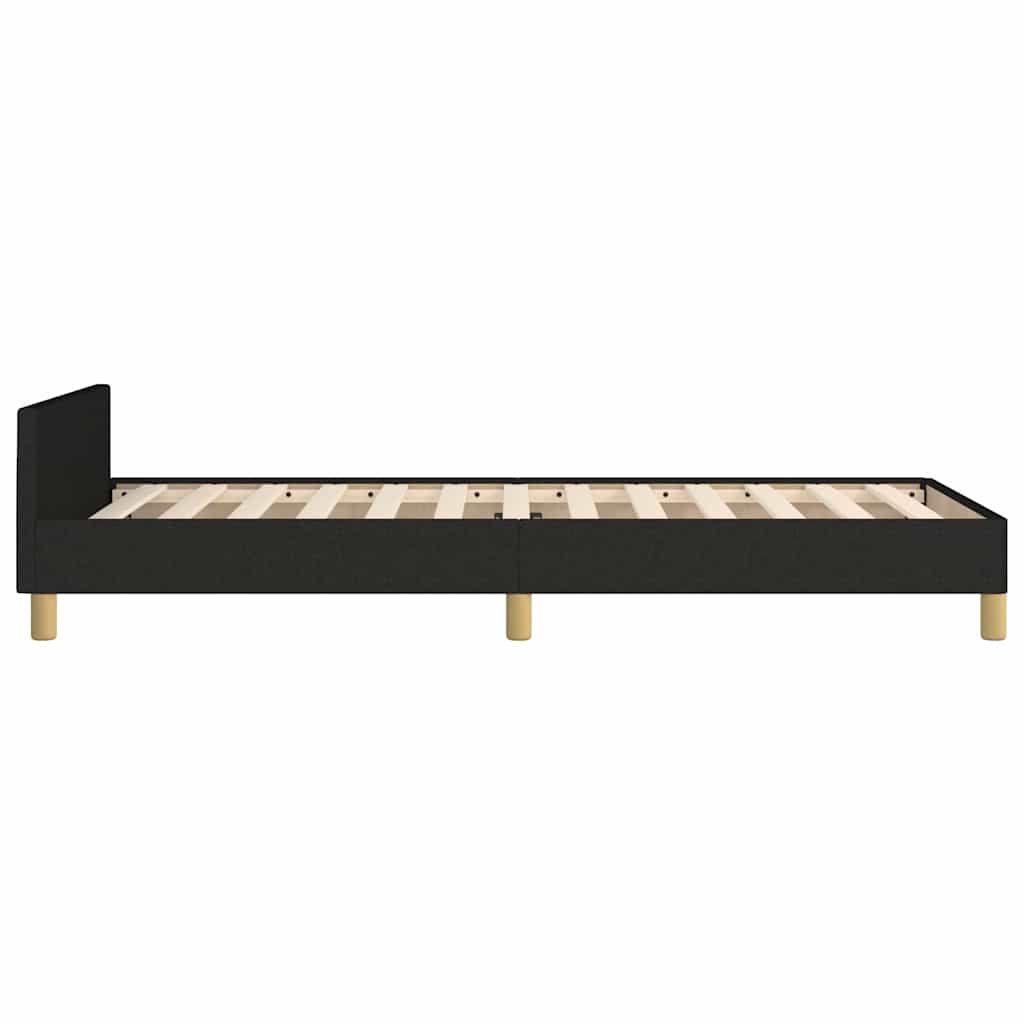 Giroletto senza Materasso Nero 80x200 cm Tessuto