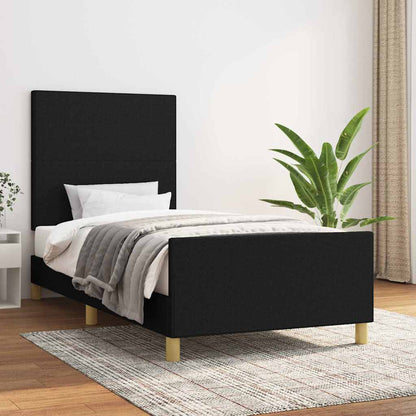 Giroletto senza Materasso Nero 80x200 cm Tessuto