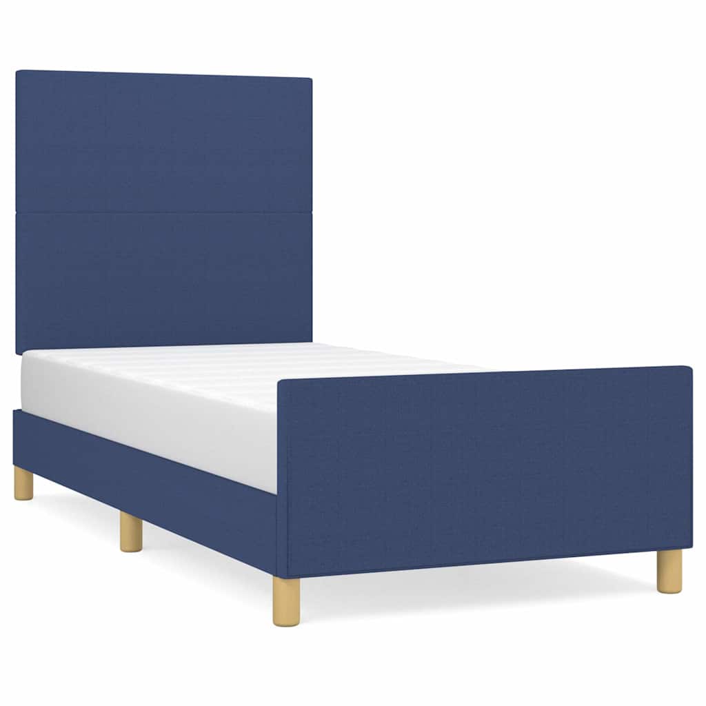 Giroletto senza Materasso Blu 80x200 cm in Tessuto