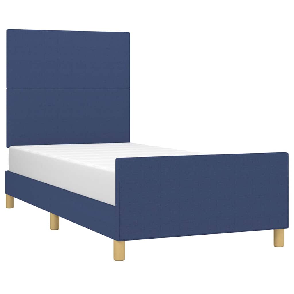 Giroletto senza Materasso Blu 80x200 cm in Tessuto