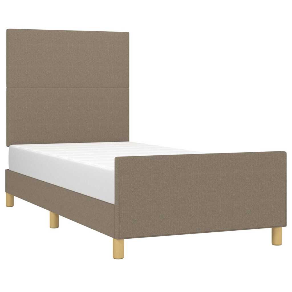 Giroletto senza Materasso Tortora 90x190 cm Tessuto