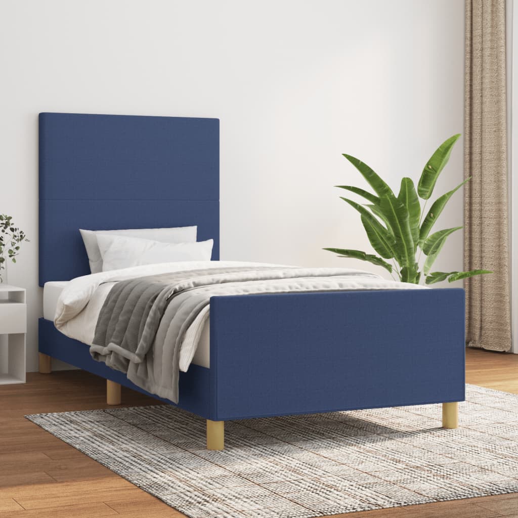 Giroletto senza Materasso Blu 90x190 cm in Tessuto - homemem39