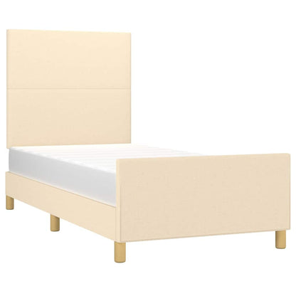 Giroletto senza Materasso Crema 100x200 cm in Tessuto