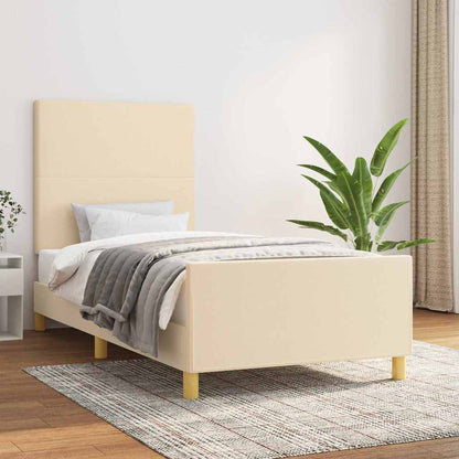 Giroletto senza Materasso Crema 100x200 cm in Tessuto