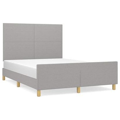 Giroletto senza Materasso Grigio Chiaro 140x190 cm Tessuto