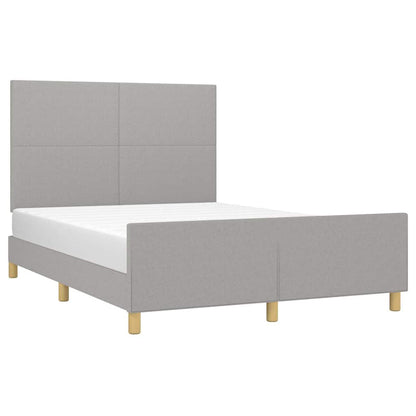 Giroletto senza Materasso Grigio Chiaro 140x190 cm Tessuto