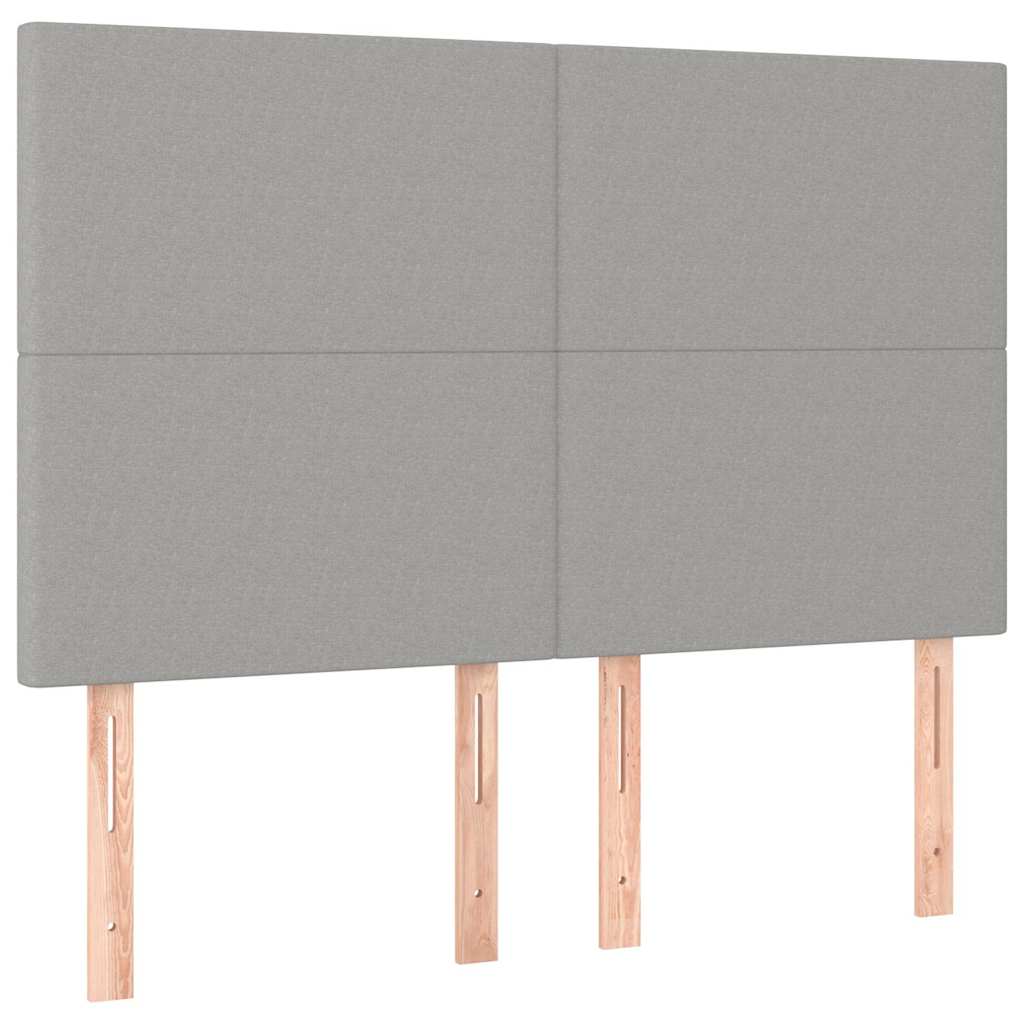 Giroletto senza Materasso Grigio Chiaro 140x190 cm Tessuto