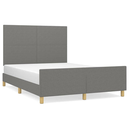 Giroletto senza Materasso Grigio Scuro 140x190 cm Tessuto | homemem39