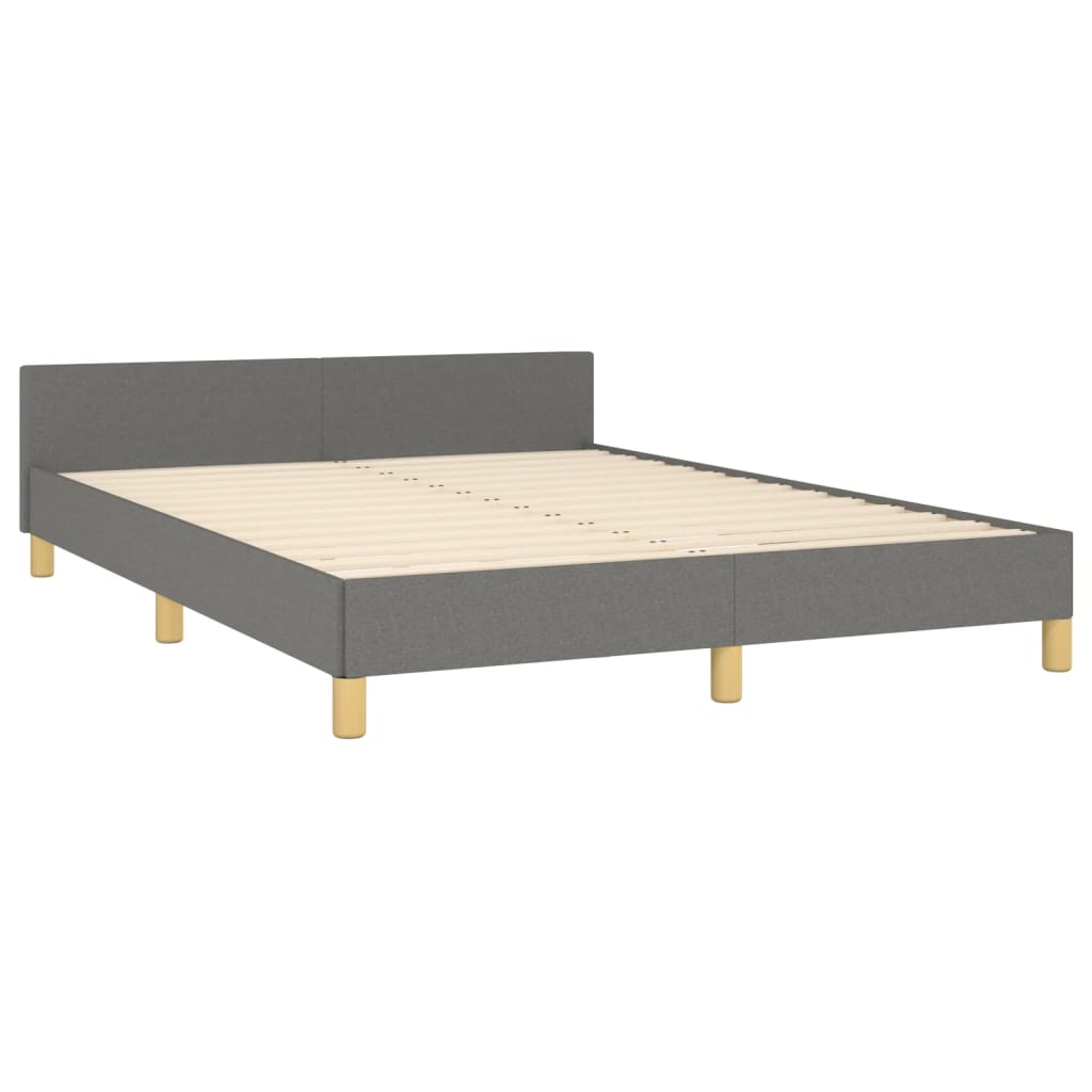 Giroletto senza Materasso Grigio Scuro 140x190 cm Tessuto | homemem39