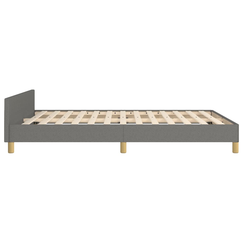 Giroletto senza Materasso Grigio Scuro 140x190 cm Tessuto | homemem39