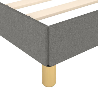 Giroletto senza Materasso Grigio Scuro 140x190 cm Tessuto | homemem39