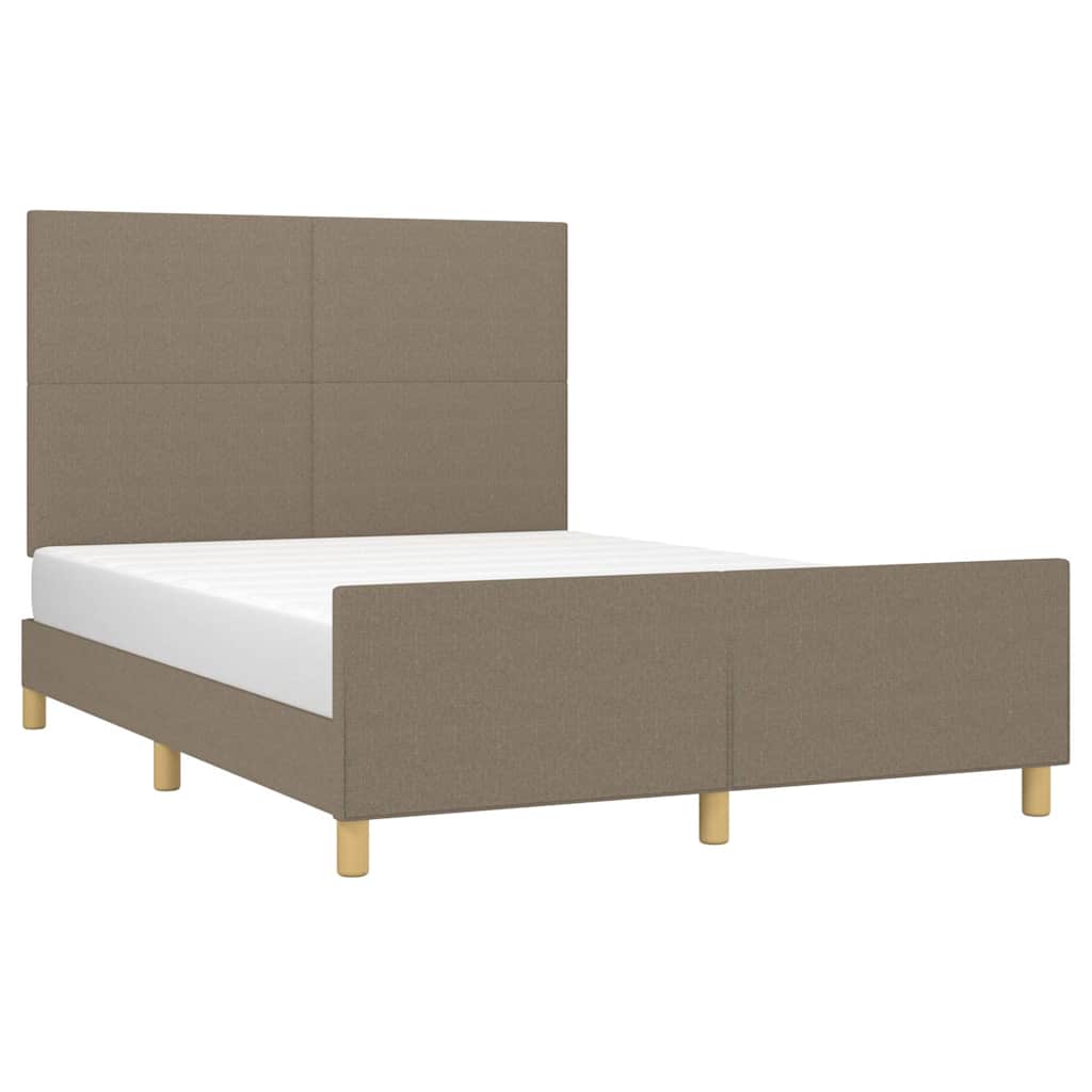 Giroletto senza Materasso Tortora 140x190 cm in Tessuto