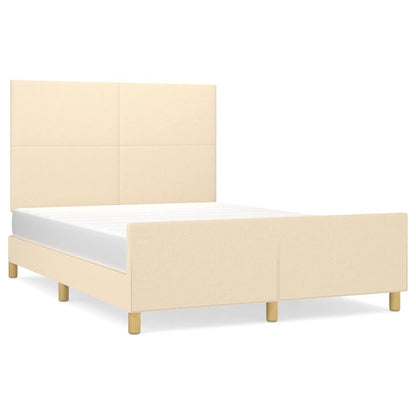 Giroletto senza Materasso Crema 140x190 cm in Tessuto