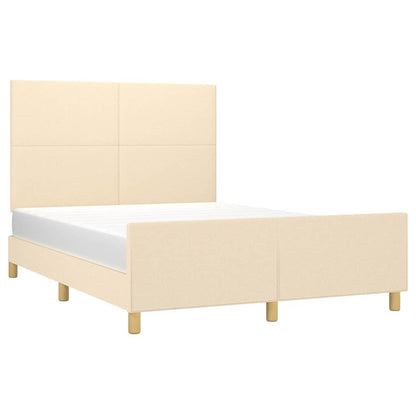 Giroletto senza Materasso Crema 140x190 cm in Tessuto