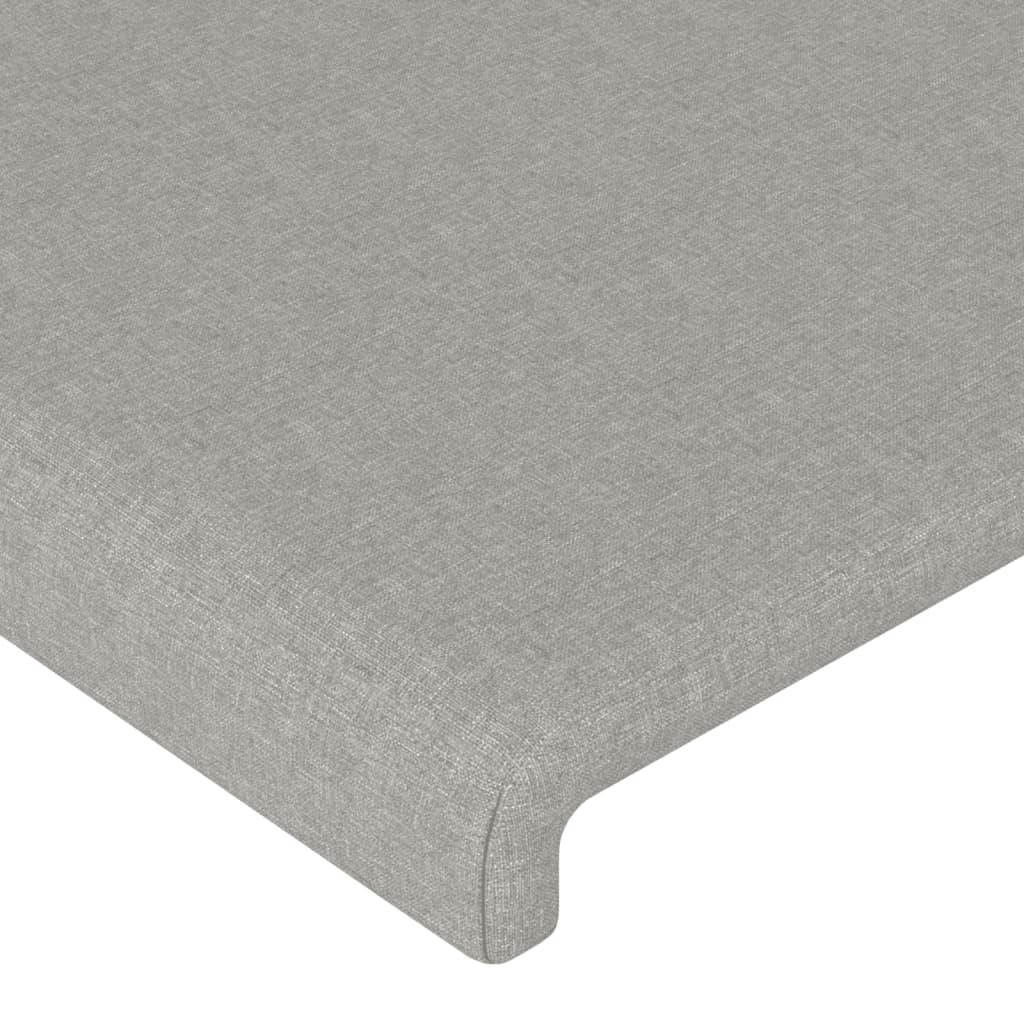 Giroletto senza Materasso Grigio Chiaro 140x200 cm Tessuto - homemem39