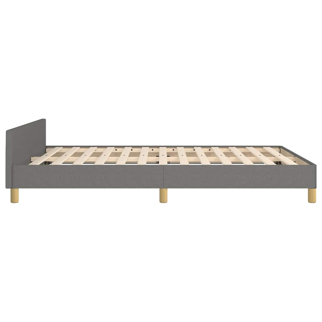 Giroletto senza Materasso Grigio Scuro 140x200 cm Tessuto