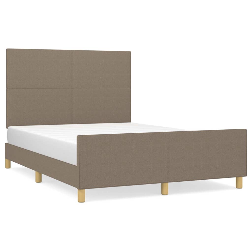Giroletto senza Materasso Tortora 140x200 cm in Tessuto