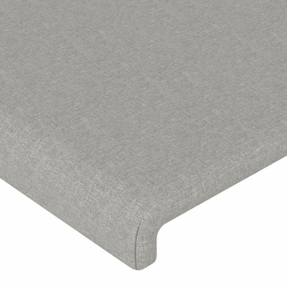 Giroletto senza Materasso Grigio Chiaro 160x200 cm Tessuto - homemem39