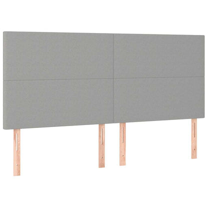 Giroletto senza Materasso Grigio Chiaro 180x200 cm Tessuto