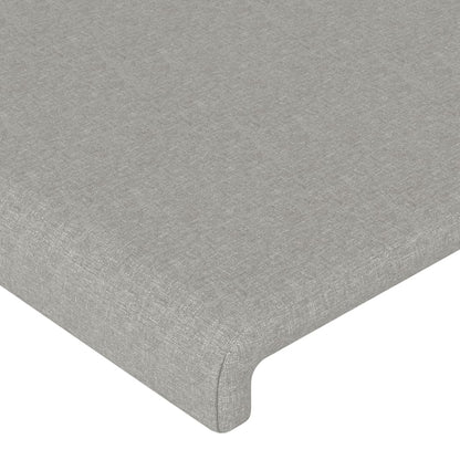Giroletto senza Materasso Grigio Chiaro 200x200 cm Tessuto - homemem39