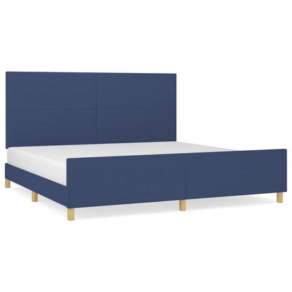 Giroletto senza Materasso Blu 200x200 cm in Tessuto | homemem39