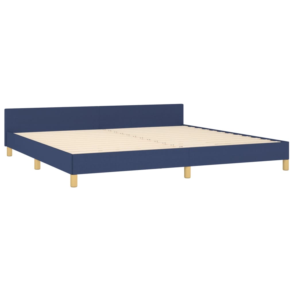 Giroletto senza Materasso Blu 200x200 cm in Tessuto | homemem39