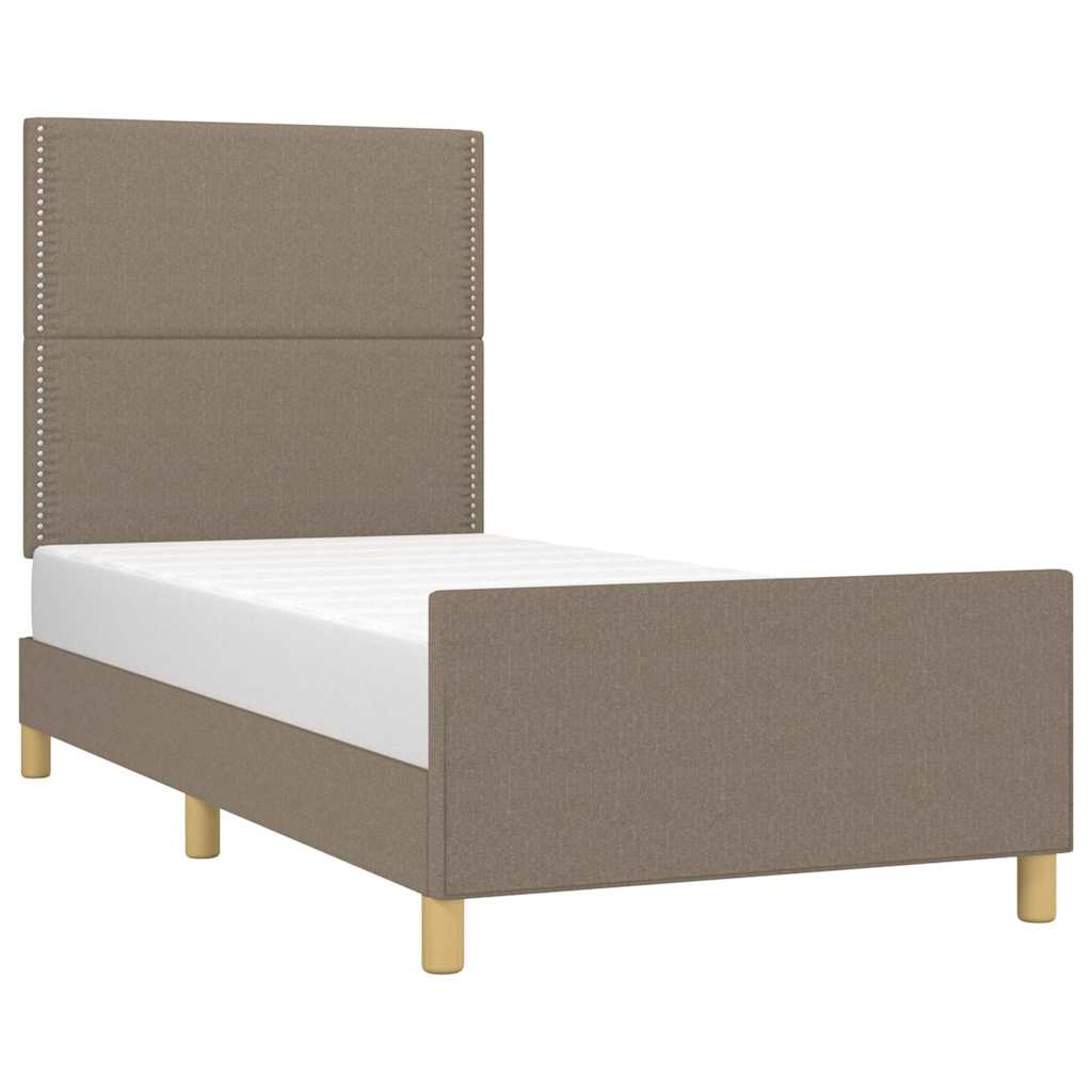 Giroletto senza Materasso Tortora 90x190 cm Tessuto