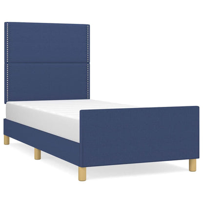 Giroletto senza Materasso Blu 90x190 cm in Tessuto