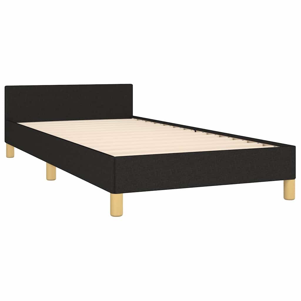 Giroletto senza Materasso Nero 90x200 cm in Tessuto | homemem39