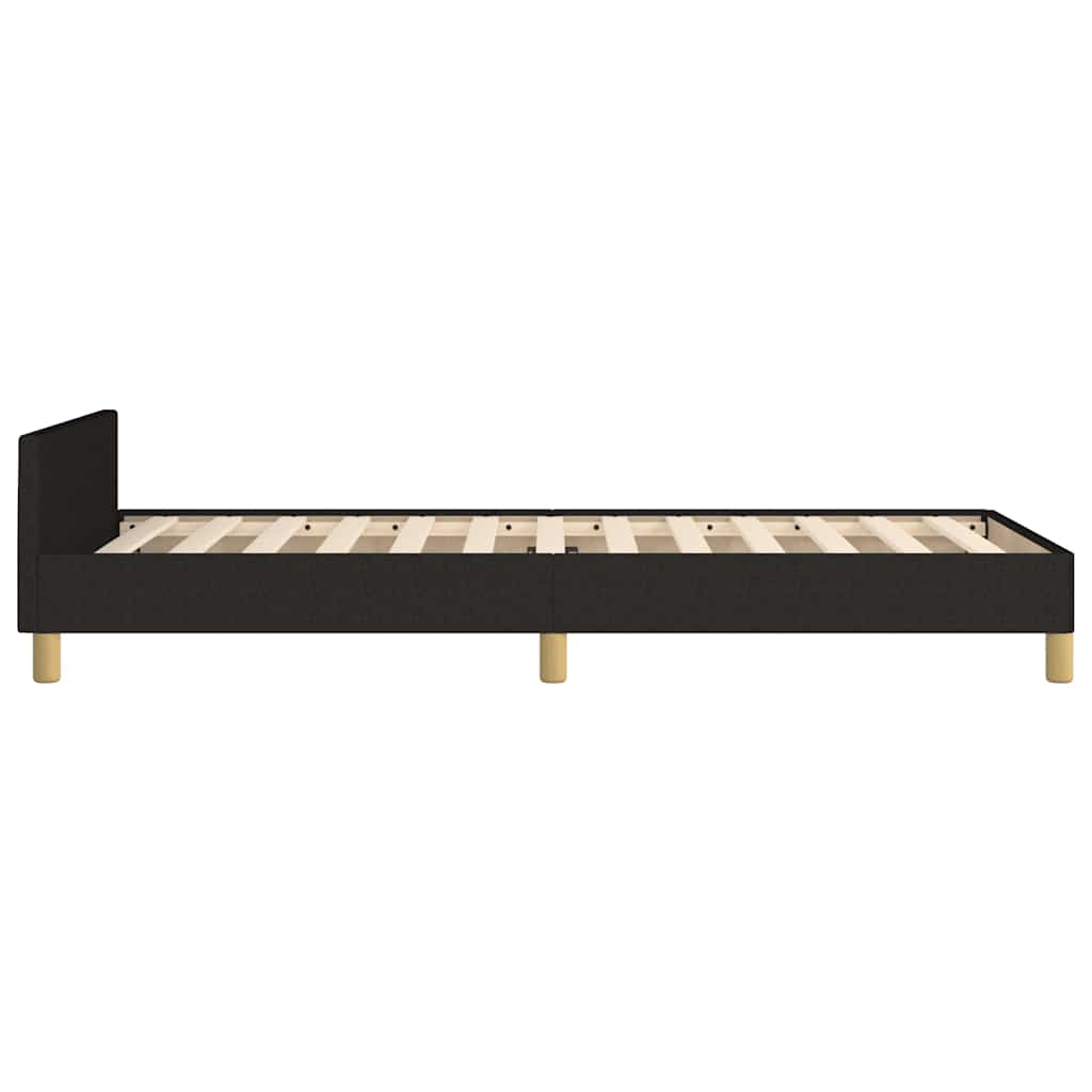 Giroletto senza Materasso Nero 90x200 cm in Tessuto | homemem39