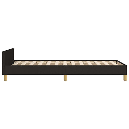 Giroletto senza Materasso Nero 90x200 cm in Tessuto | homemem39