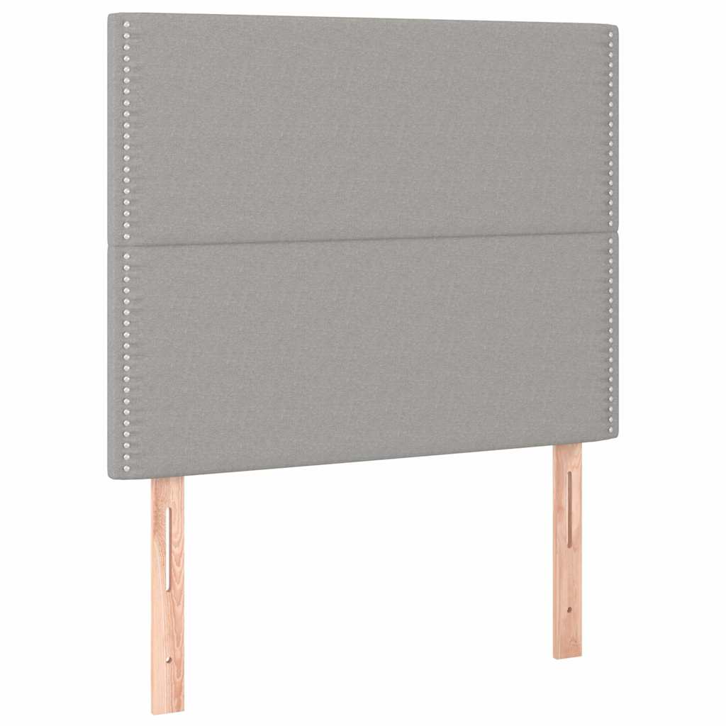 Giroletto senza Materasso Grigio Chiaro 100x200 cm Tessuto